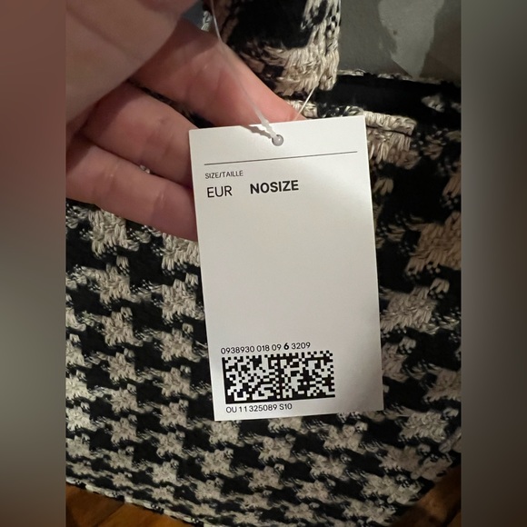 NWT H&M Houndstooth Tote - Picture 2 of 3